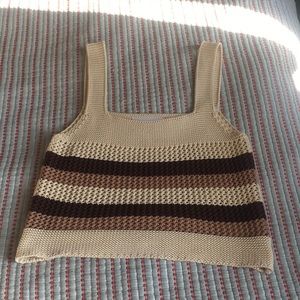 Knit Rita Row cropped tank top